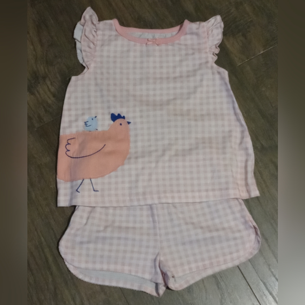 Just one you toddler girls set peach/pink size 4T